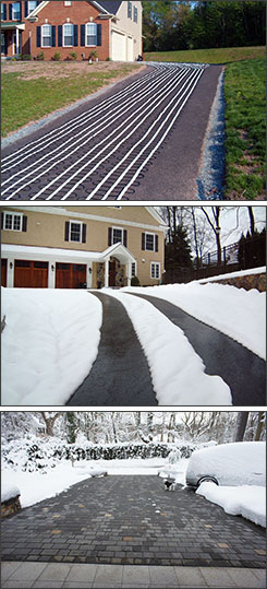 Radiant snow melting systems.
